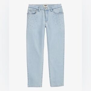 NWOT Denim Girlfriend Jeans: Rhinestone Remix